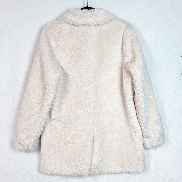 Joe’s Jeans Pascale Faux-Shearling Coat in Cream Size S NWT - Picture 9 of 16